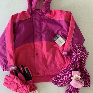 Hanna Andersson Fleece Line Parka and Accessories